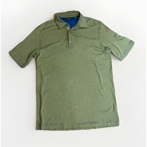 Medium Men’s Bobby Jones Golf Short Sleeve Green Blue Soft Shirt